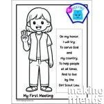 First Meeting Patch Coloring Page