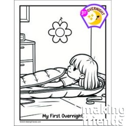 First Overnight Patch Coloring Page