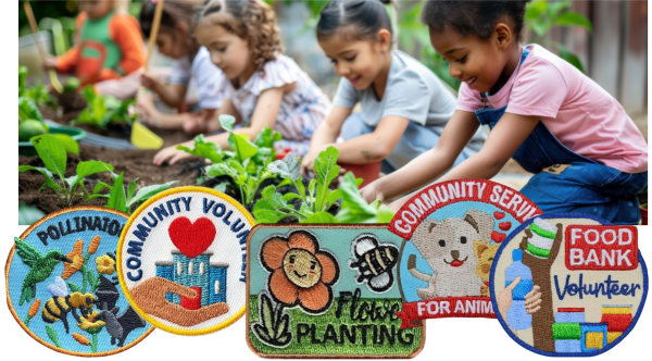 Girl Scout Community Service Patches