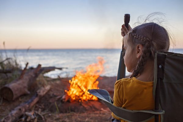 Girl Scout Daisy Campfire