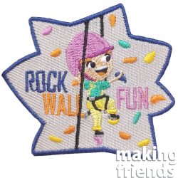 Girl Scout Rock Wall Fun Patch