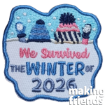Girl Scout We Survived the Winter of 2026 Fun Patch