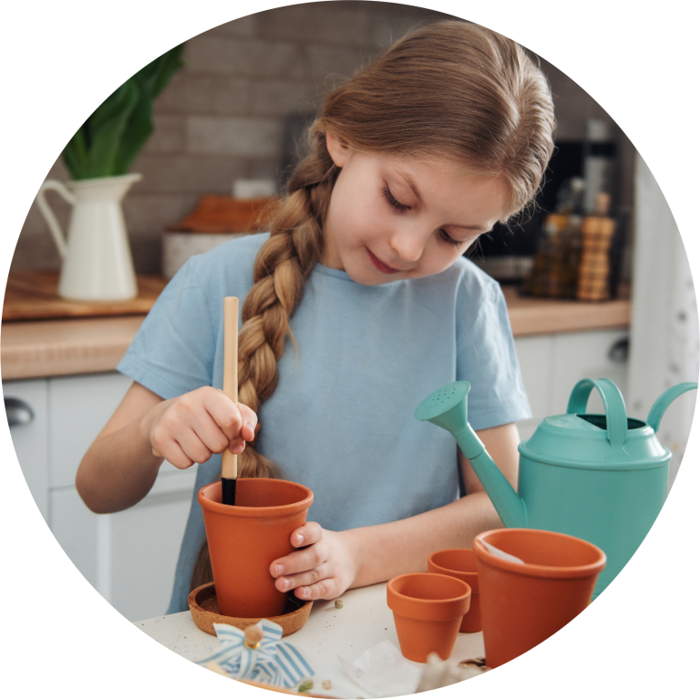 Daisy Girl Scout Planting