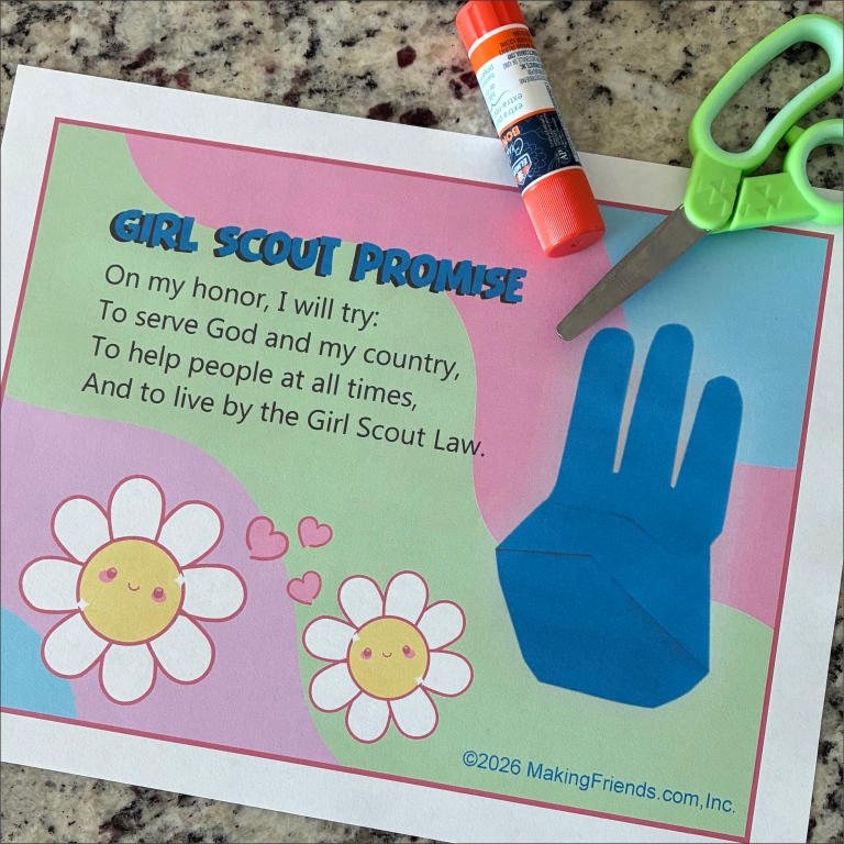 Girl Scout Promise Craft