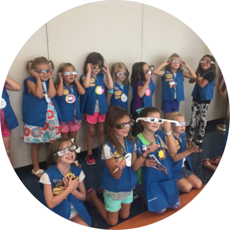 Daisy Troop and the solar eclipse