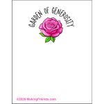 Make a Garden of Generosity Poster
