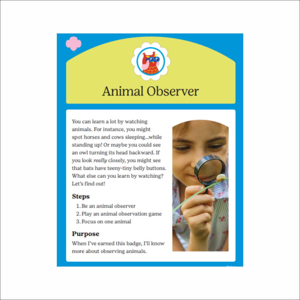 Animal Observer Badge Requirements