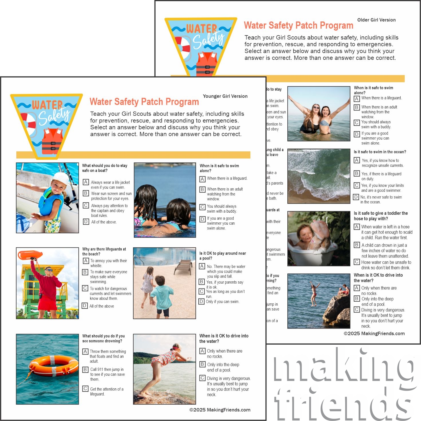 Water Safety Downloads for Girl Scouts