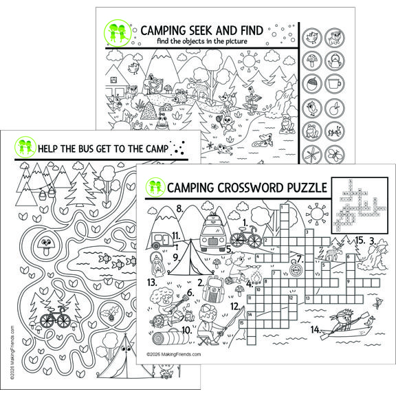 Girl Scout Camping Puzzles