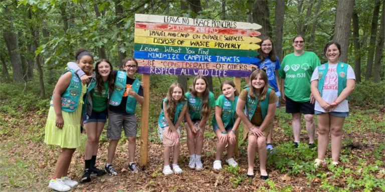 Junior Girl Scouts Leave No Trace