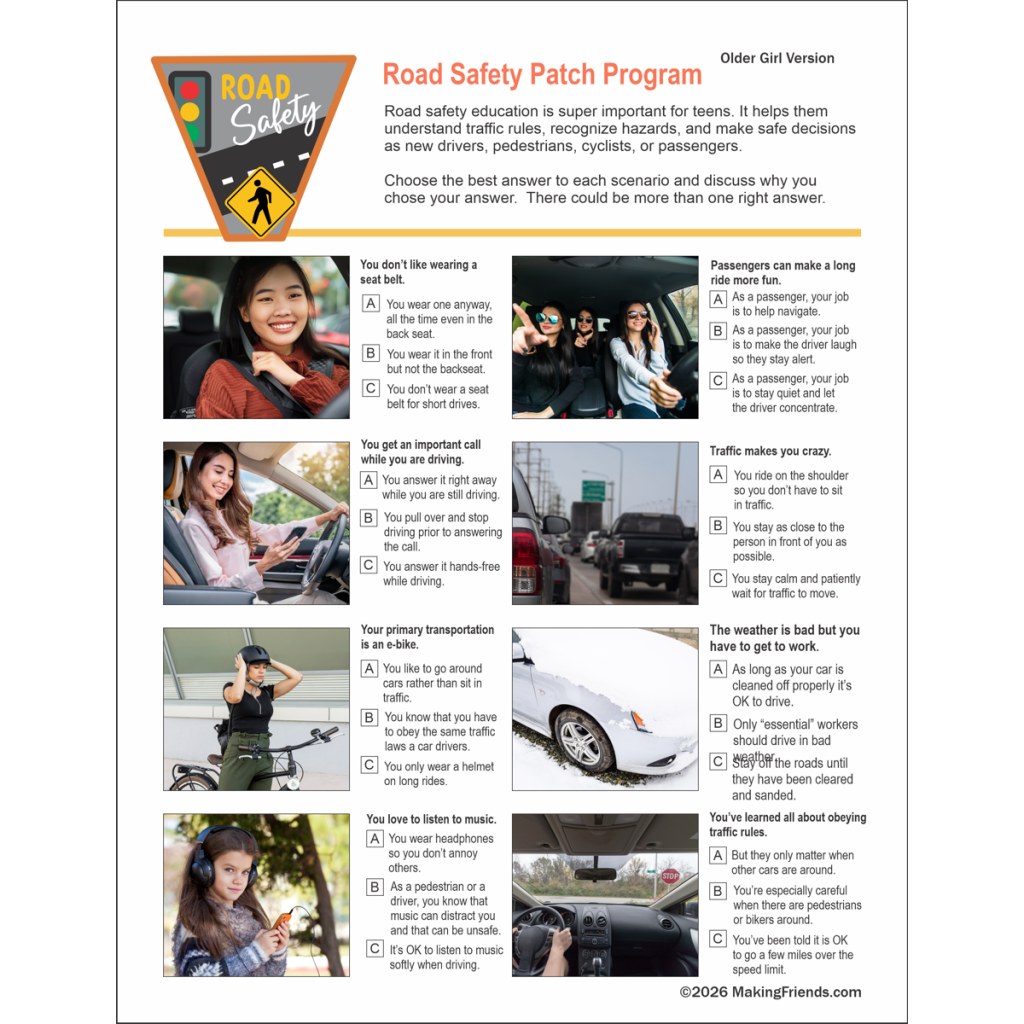 Road Safety Download for Girl Scouts