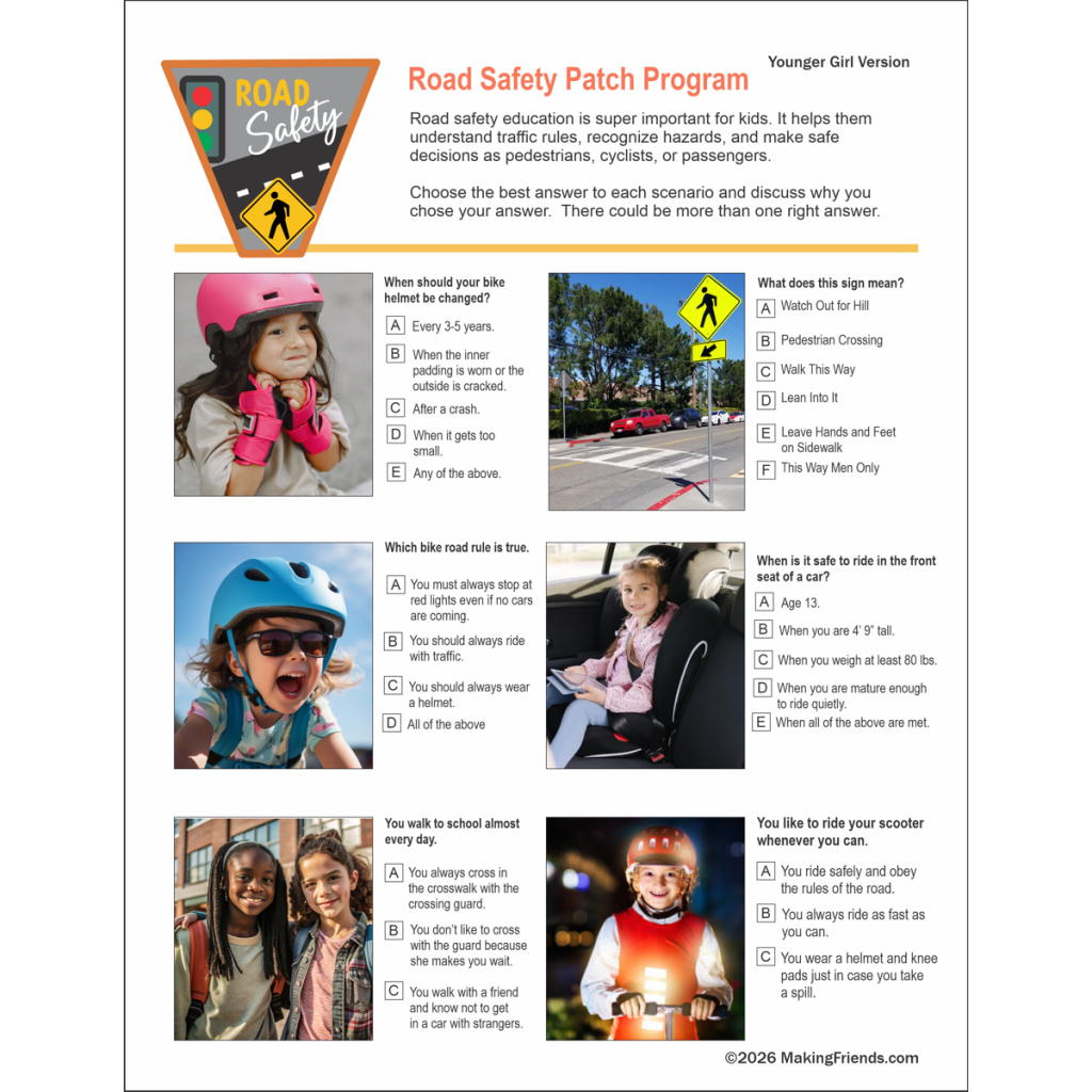 Road Safety Download for Girl Scouts