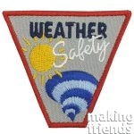 Weather Safety Girl Scout Patch