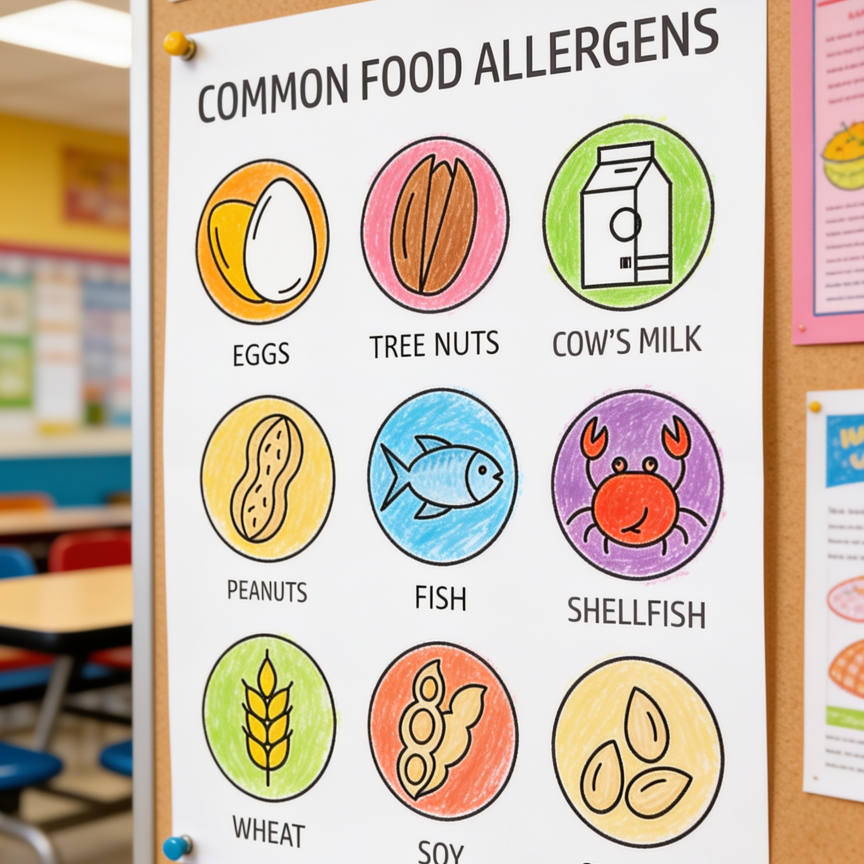 Allergen poster for Girl Scouts