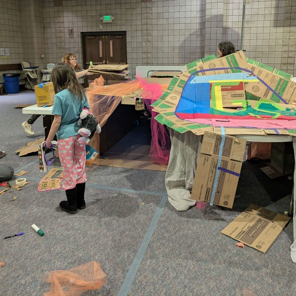 Recycled Cookie Carton Fort
