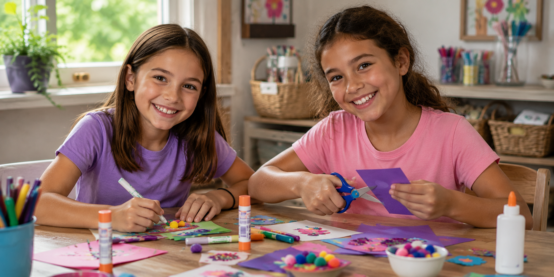 Girl Scouts Crafting