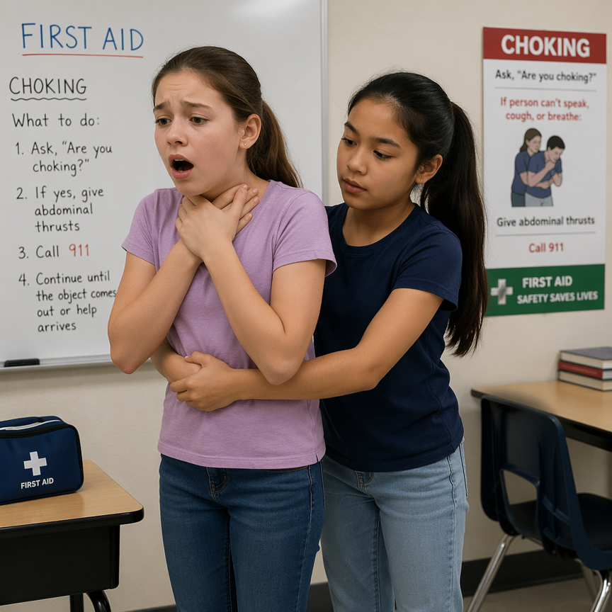 Girl Scout First Aid Lesson: Choking