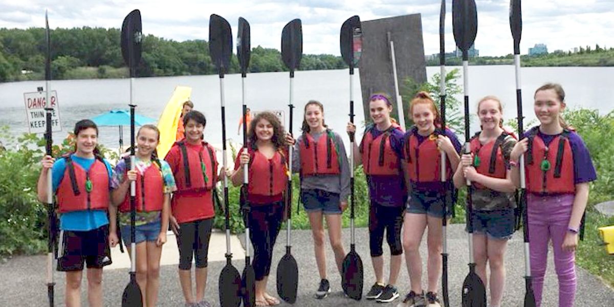 Girl Scouts Kayaking
