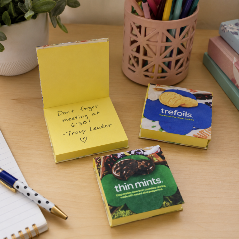 Recycled Cookie Box Memo Pad Craft
